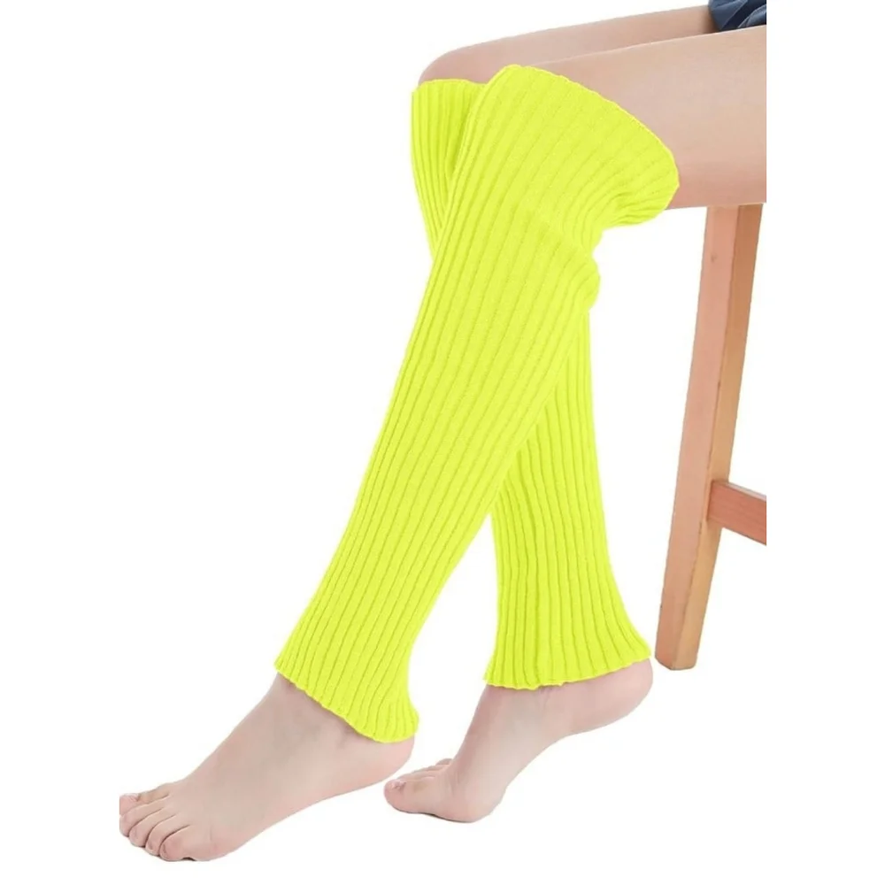 Leg Warmers In Neon Yellow